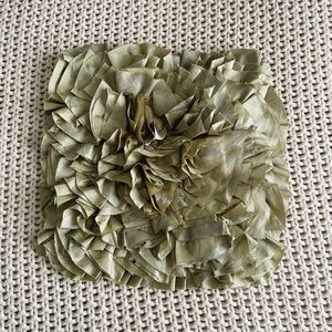 Pier 1 Ivory Green Pillow Case